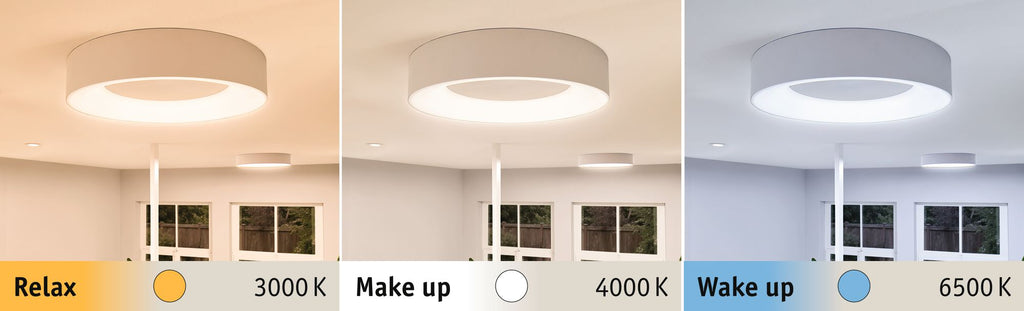 Paulmann WallCeiling HomeSpa Casca IP44 WhiteSw Deckenl LED 1x23W 400mm Ws 230V Met/Kst