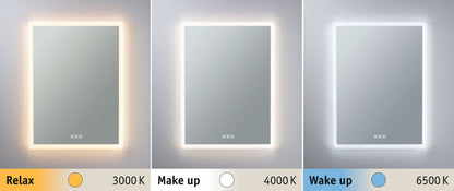 Paulmann WallCeiling HomeSpa Mirra eckig IP44 LED WhiteSw 22W 600x800mm Spi/Ws 230V Met/Ac