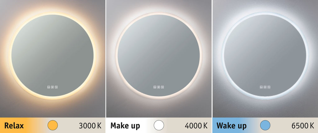 Paulmann WallCeiling HomeSpa Mirra rund IP44 LED WhiteSwitch 21W 600mm Spi/Ws 230V Met/Ac