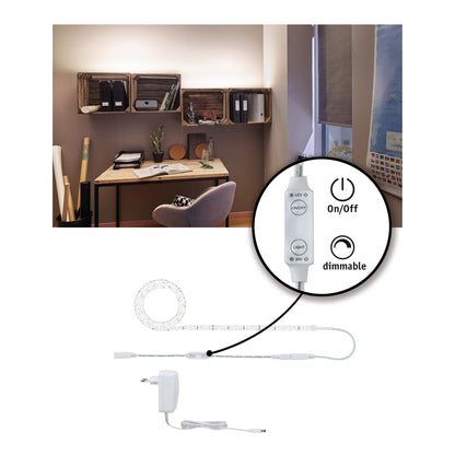 Paulmann SimpLED Power Strip Set 1,5m Neutralweiß 17W beschichtet