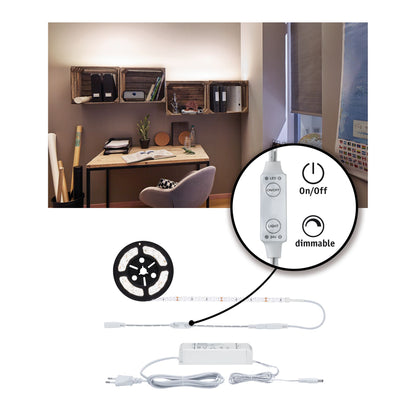 Paulmann SimpLED Power Strip Set 3m Neutralweiß 33W beschichtet