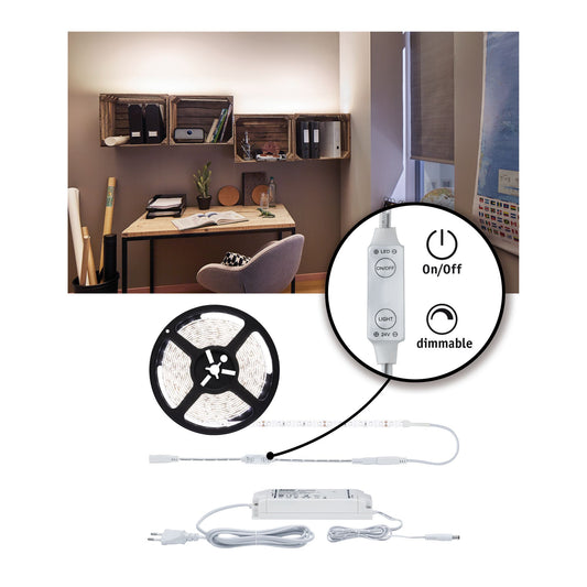 Paulmann SimpLED Power Strip Set 5m Neutralweiß 50W beschichtet