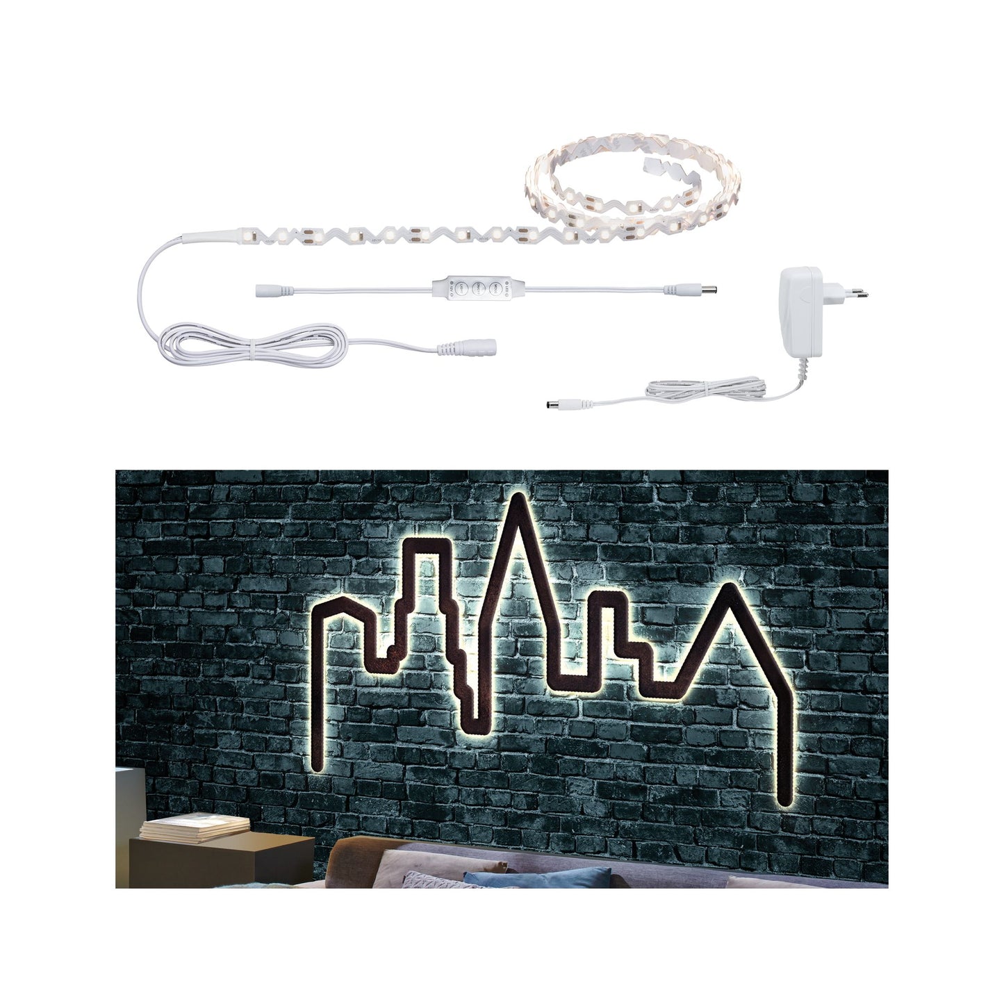 Paulmann Function FlexLED 3D Set 1,5m Warmweiß 5W 230V/12V 6VA Weiß
