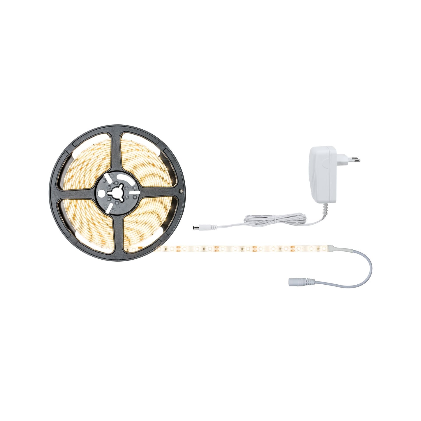 Paulmann FN SimpLED Strip Set 5m Warmweiß 17W 230/12V DC Weiß Metall Kst