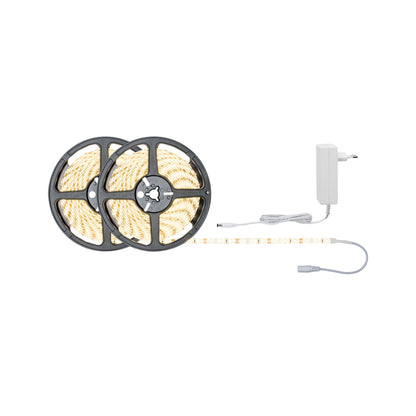 Paulmann FN SimpLED Strip Set 10m Warmweiß 22W 230/12V DC Weiß Metall Kst