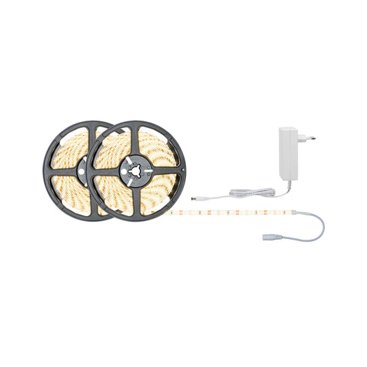Paulmann FN SimpLED Strip Set 10m Warmweiß 22W 230/12V DC Weiß Metall Kst