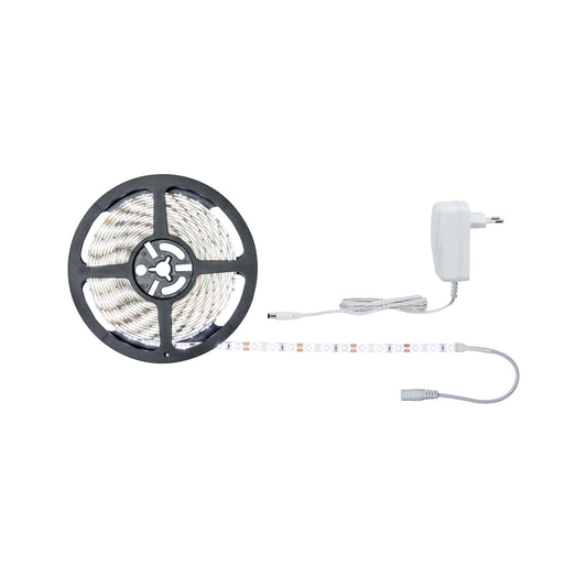 Paulmann FN SimpLED Strip Set 5m Tageslichtweiß 17W 230/12V DC Weiß Metall Kst.