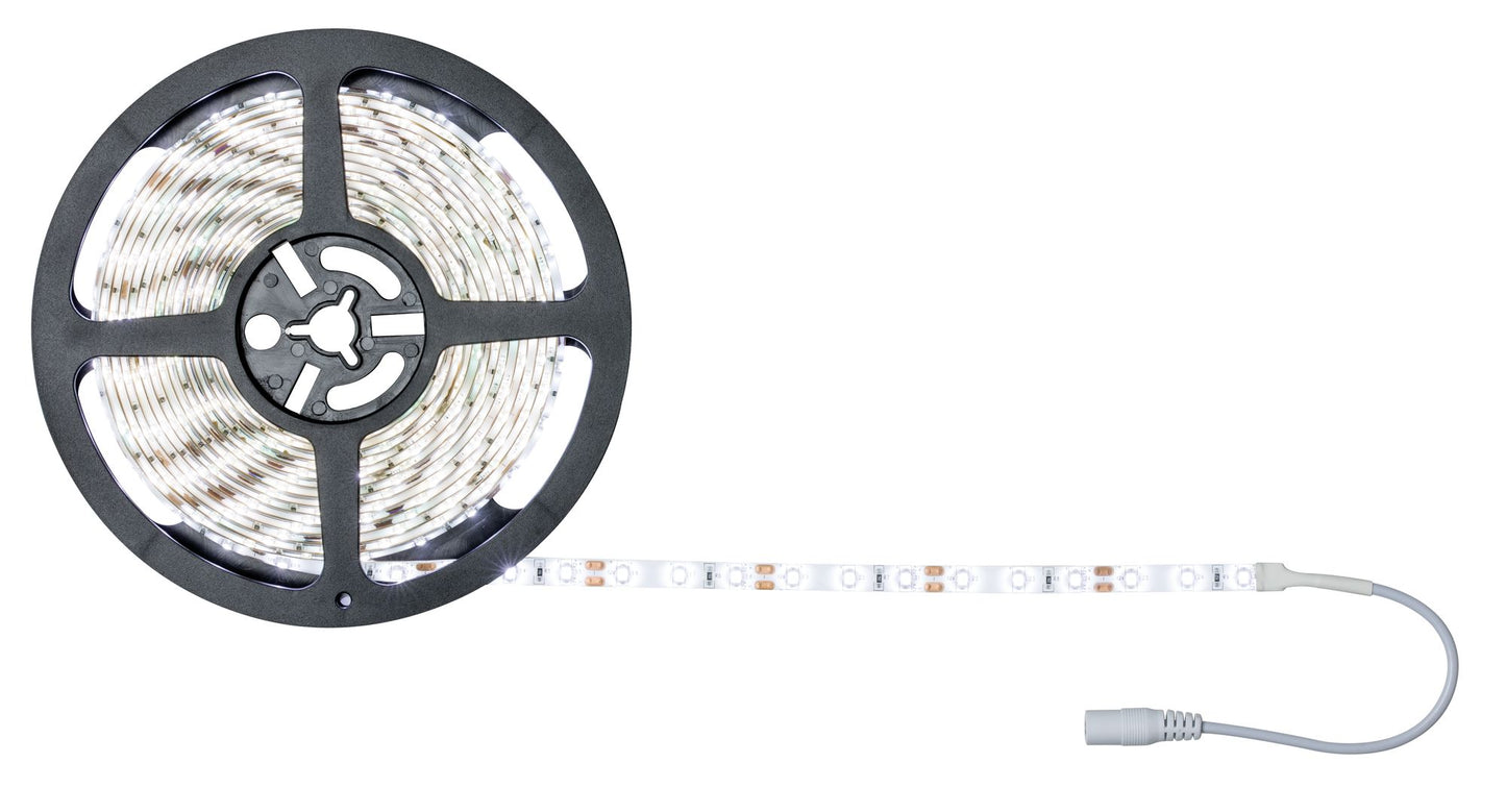 Paulmann FN SimpLED Strip Set 5m Tageslichtweiß 17W 230/12V DC Weiß Metall Kst.