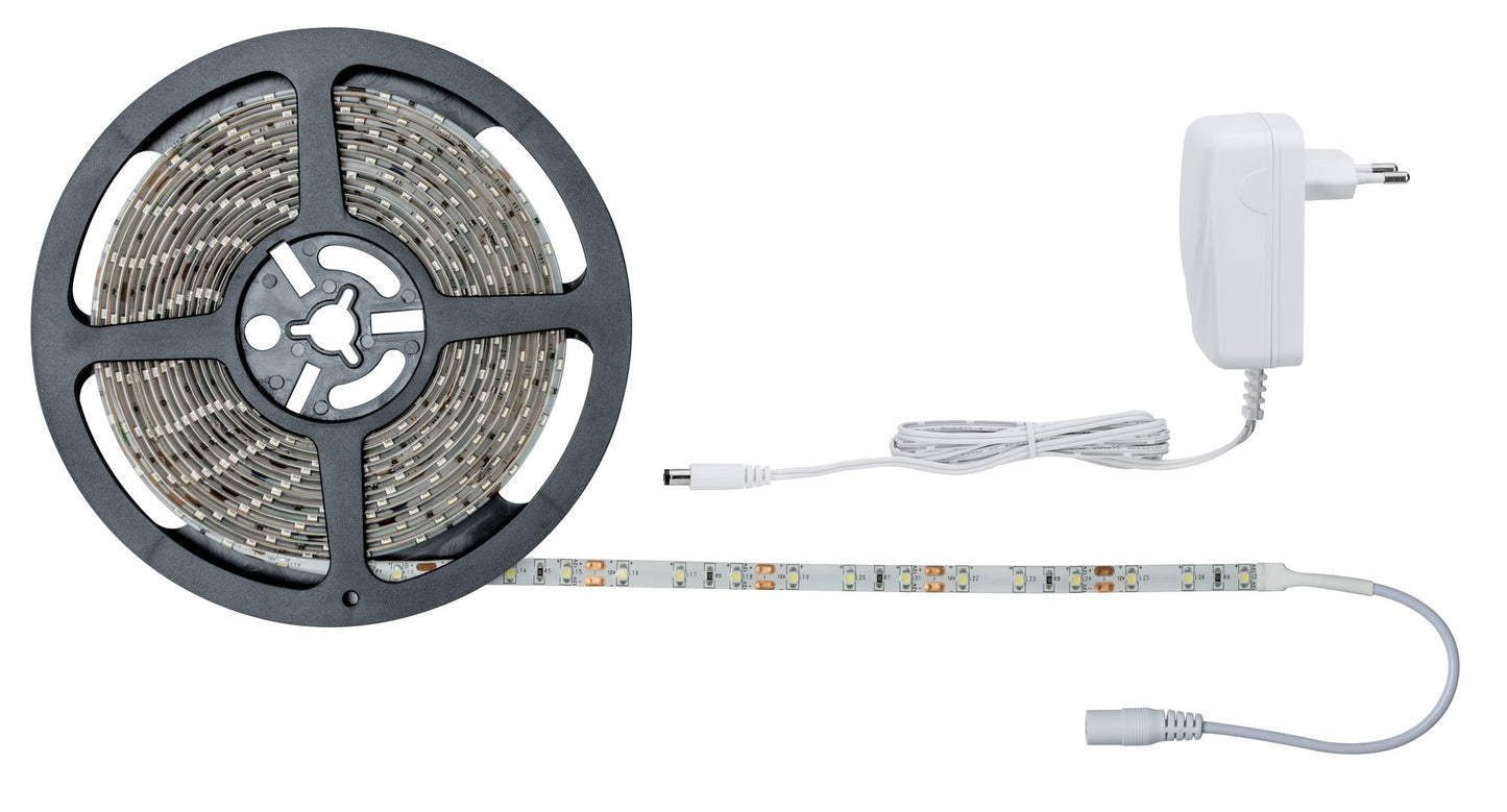 Paulmann FN SimpLED Strip Set 5m Tageslichtweiß 17W 230/12V DC Weiß Metall Kst.