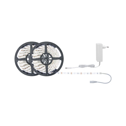 Paulmann FN SimpLED Strip Set 10m Tageslichtweiß 22W 230/12V DC Weiß Metall Kst