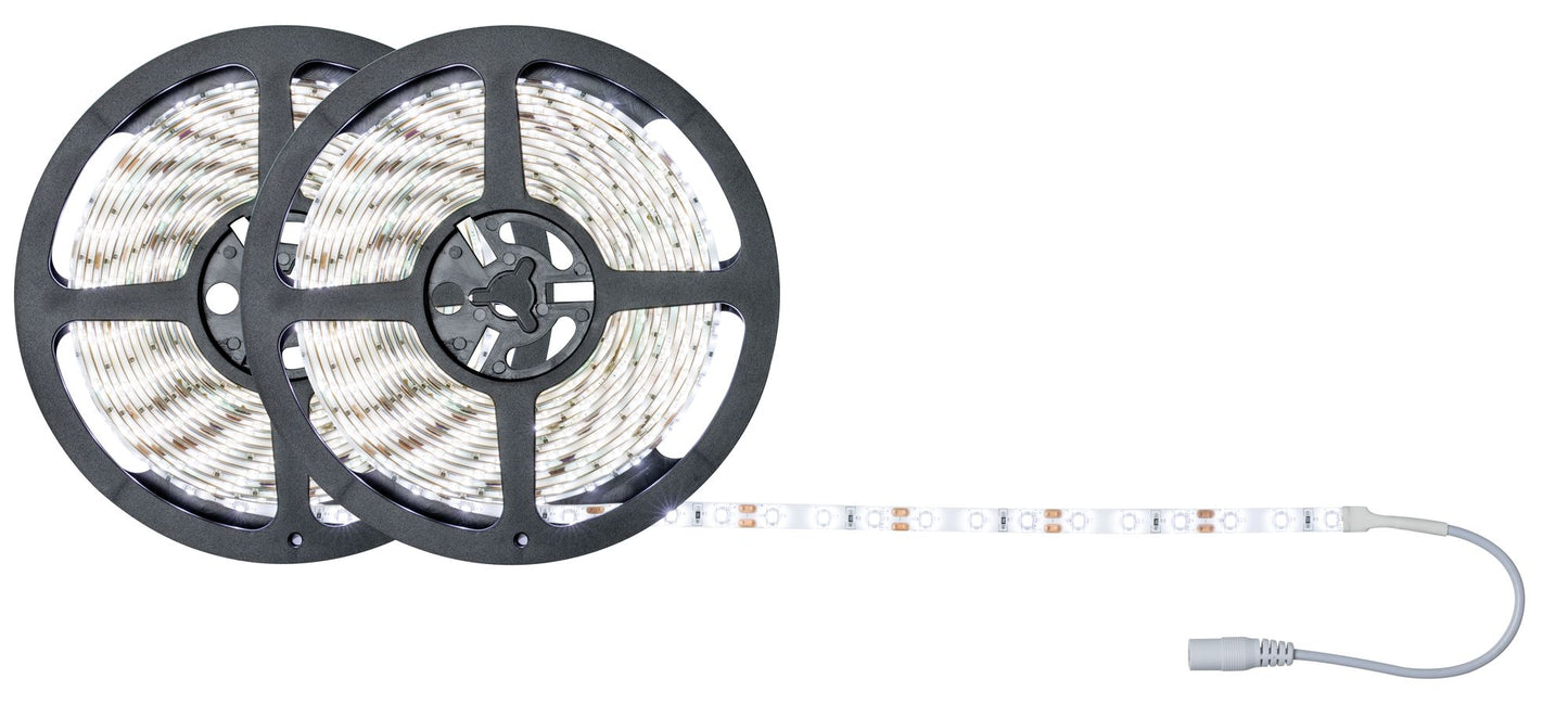 Paulmann FN SimpLED Strip Set 10m Tageslichtweiß 22W 230/12V DC Weiß Metall Kst