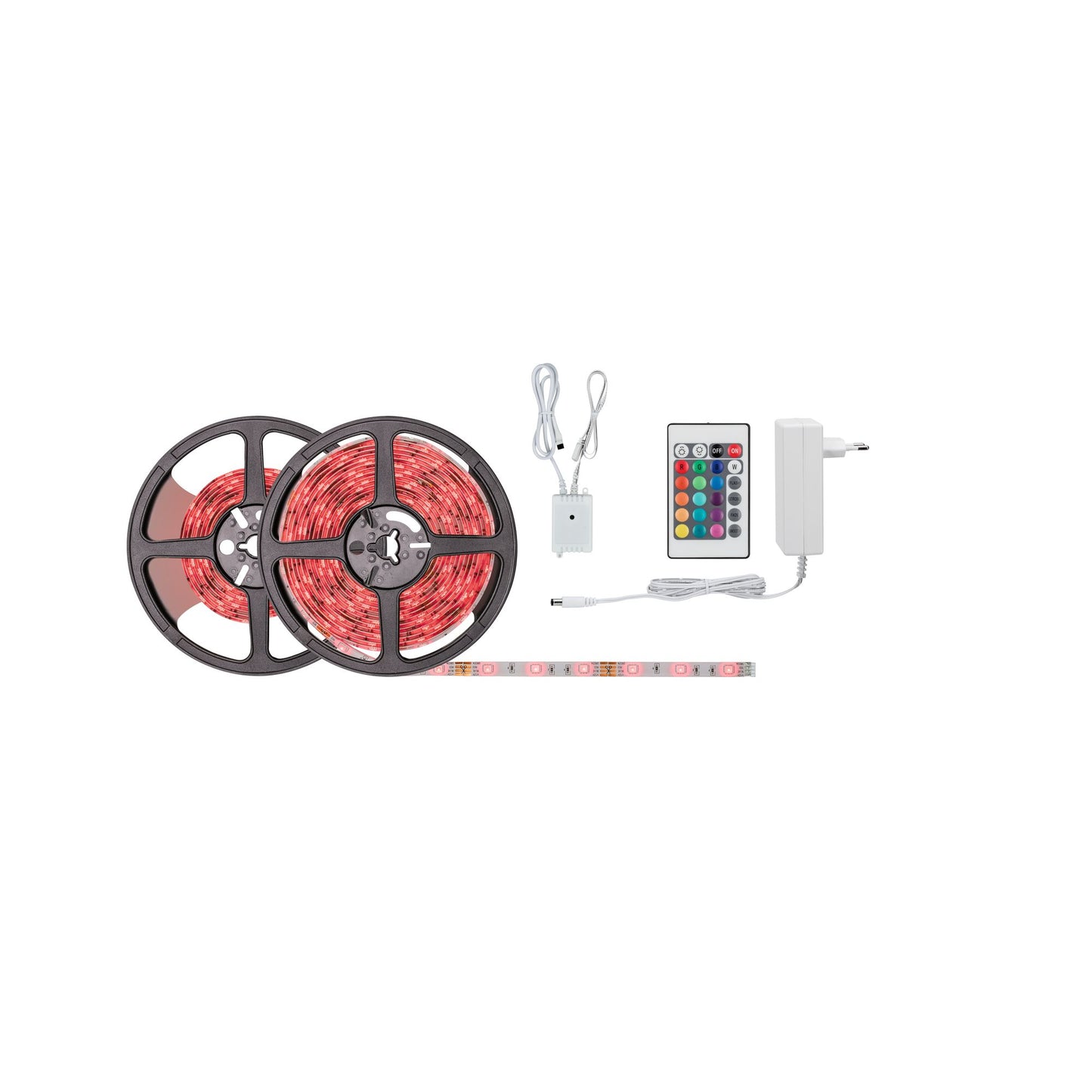 Paulmann FN SimpLED Strip Set 7,5m RGB 26W 230/12V DC Weiß Metall Kst