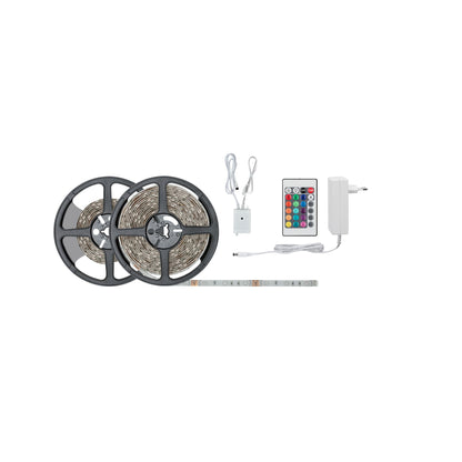 Paulmann FN SimpLED Strip Set 7,5m RGB 26W 230/12V DC Weiß Metall Kst