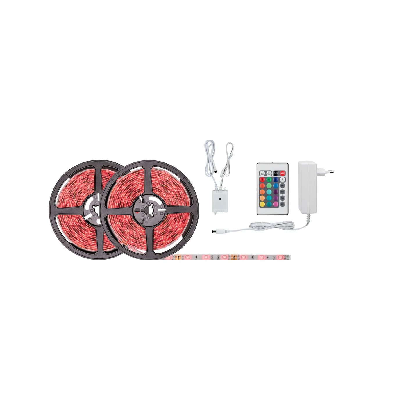 Paulmann FN SimpLED Strip Set 10m RGB 28W 230/12V DC Weiß Metall Kst