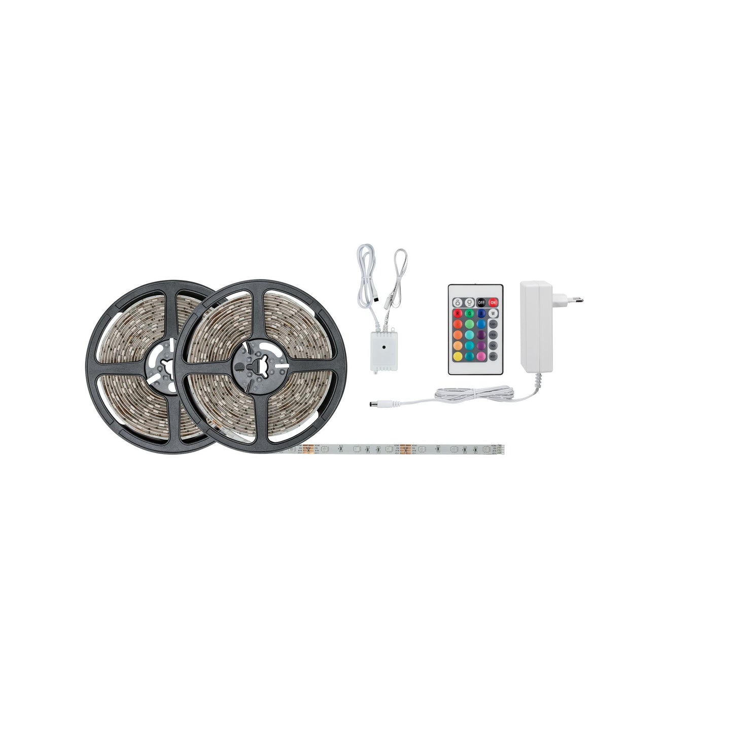 Paulmann FN SimpLED Strip Set 10m RGB 28W 230/12V DC Weiß Metall Kst