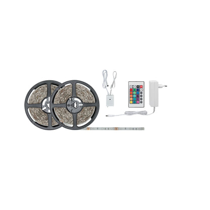 Paulmann FN SimpLED Strip Set 10m RGB 28W 230/12V DC Weiß Metall Kst