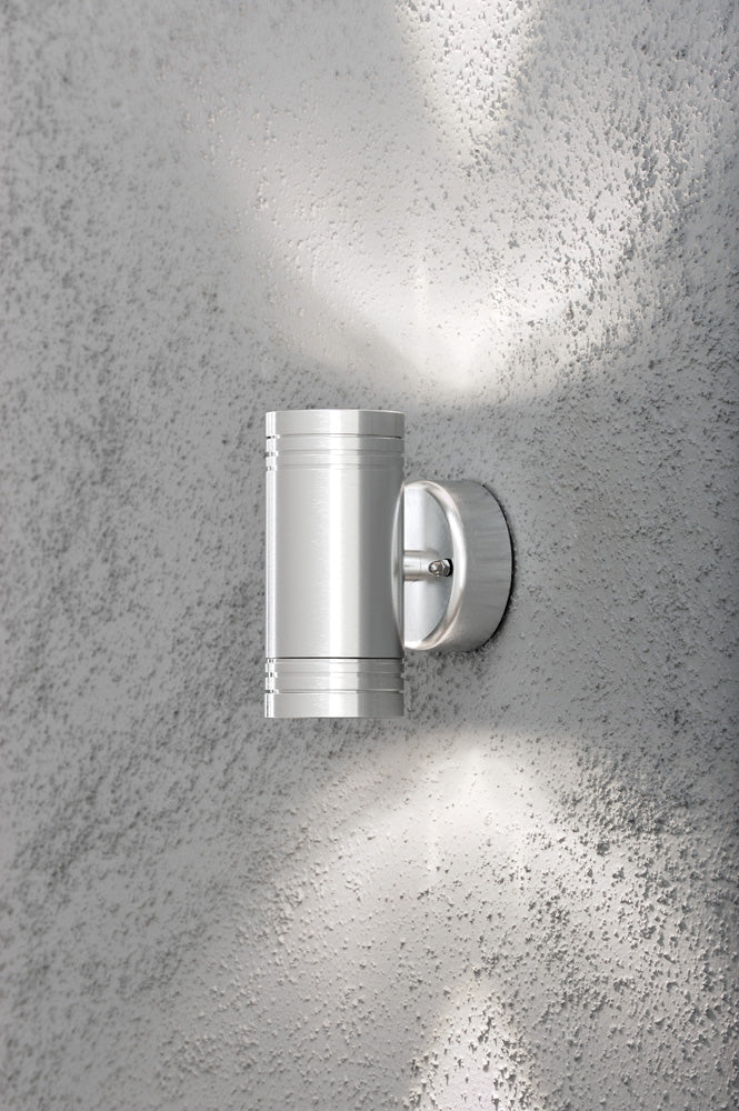 Konstsmide Wandleuchte/Strahler Monza silber