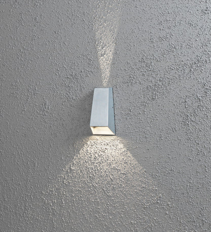 Konstsmide Wandleuchte Imola Aluminium, silbergrau, HighPower LED