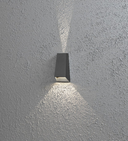 Konstsmide Wandleuchte Imola Aluminium, antrazith, HighPower LED