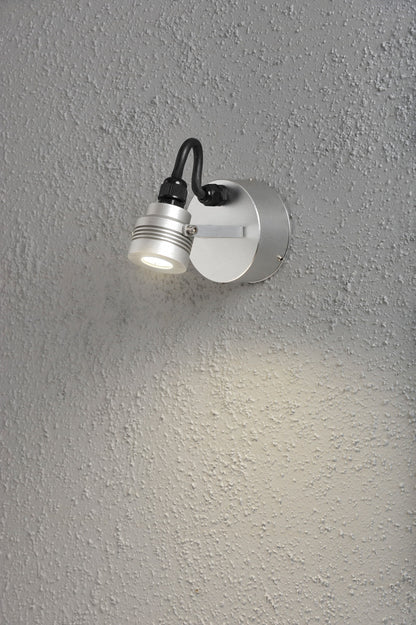 Konstsmide Wandleuchte/Strahler Monza silber