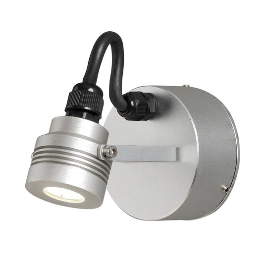 Konstsmide Wandleuchte/Strahler Monza silber