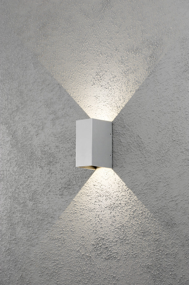 Konstsmide Wandleuchte Cremona High Power LED silbergrau