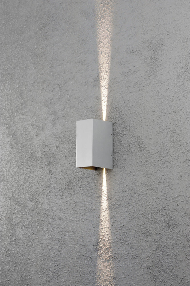 Konstsmide Wandleuchte Cremona High Power LED silbergrau