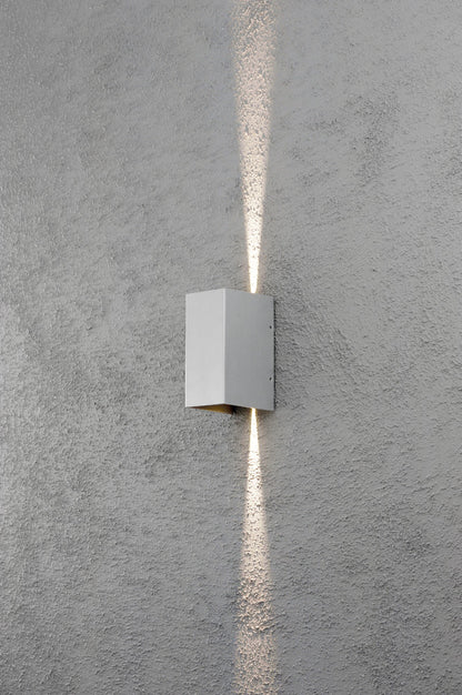 Konstsmide Wandleuchte Cremona High Power LED silbergrau