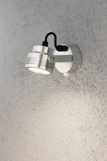 Konstsmide Wandleuchte/Strahler Monza Aluminium massiv, mit Sensor