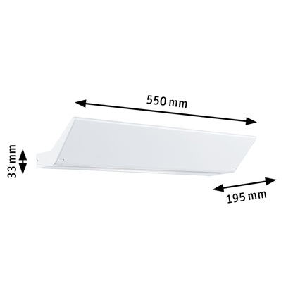 Paulmann LED Wandleuchte Ranva 3-Step-Dim    2700K 1.400lm / 210lm 230V 13 / 1x2W dimmbar Weiß matt
