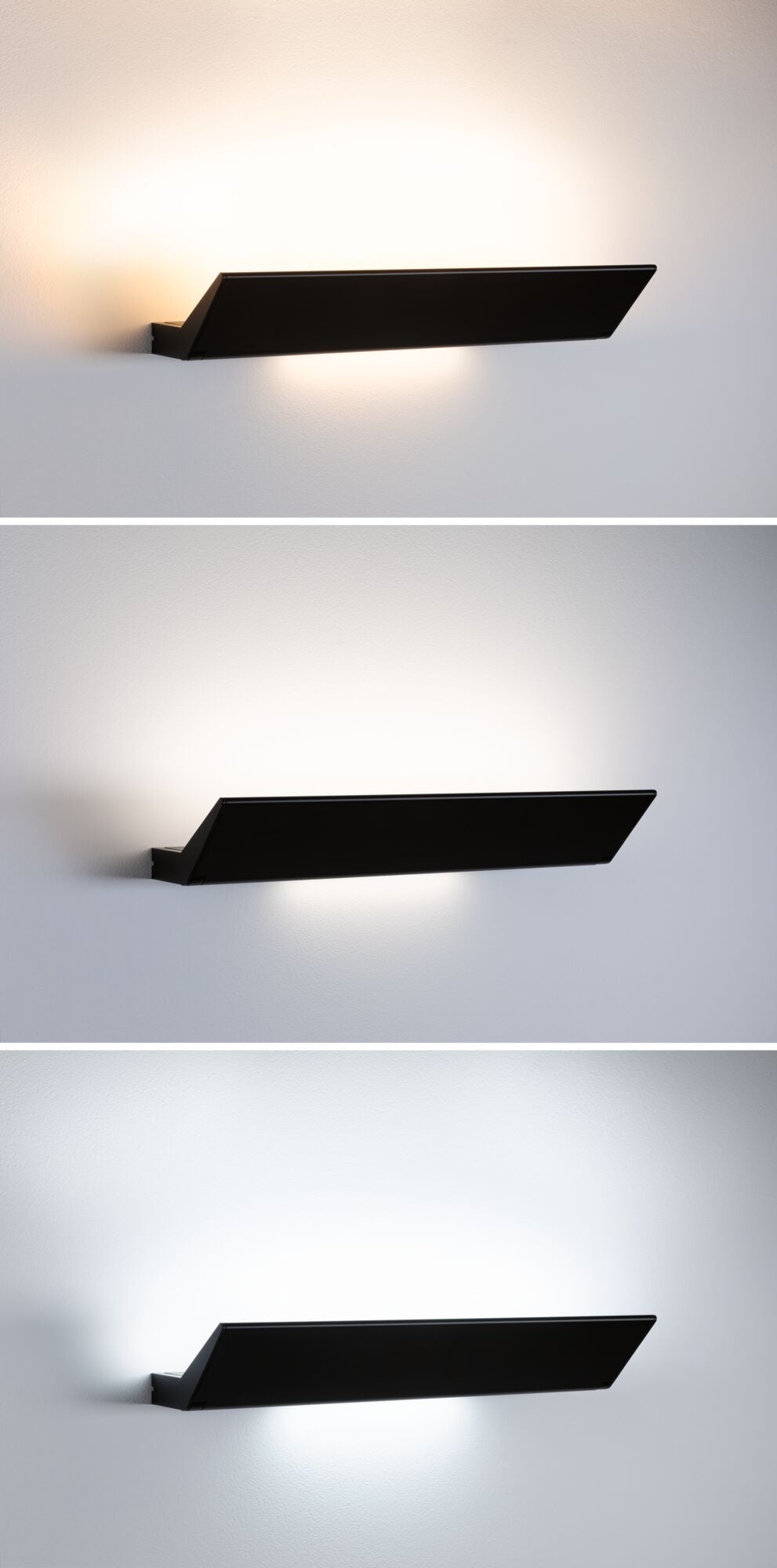 Paulmann LED Wandleuchte Ranva Smart Home Zigbee    Tunable White 1.400lm / 210lm 230V 13W dimmbar Schwarz matt