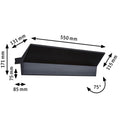 Paulmann LED Wandleuchte Stine 3-Step-Dim    2700K 1.400lm / 410lm 230V 13 / 1x4W dimmbar Schwarz matt