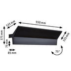 Paulmann LED Wandleuchte Stine 3-Step-Dim    2700K 1.400lm / 410lm 230V 13 / 1x4W dimmbar Schwarz matt