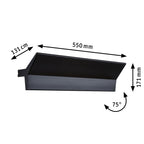 Paulmann LED Wandleuchte Stine 3-Step-Dim    2700K 1.400lm / 410lm 230V 13 / 1x4W dimmbar Schwarz matt