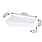 Paulmann LED Wandleuchte Stine 3-Step-Dim    2700K 1.400lm / 410lm 230V 13 / 1x4W dimmbar Weiß matt