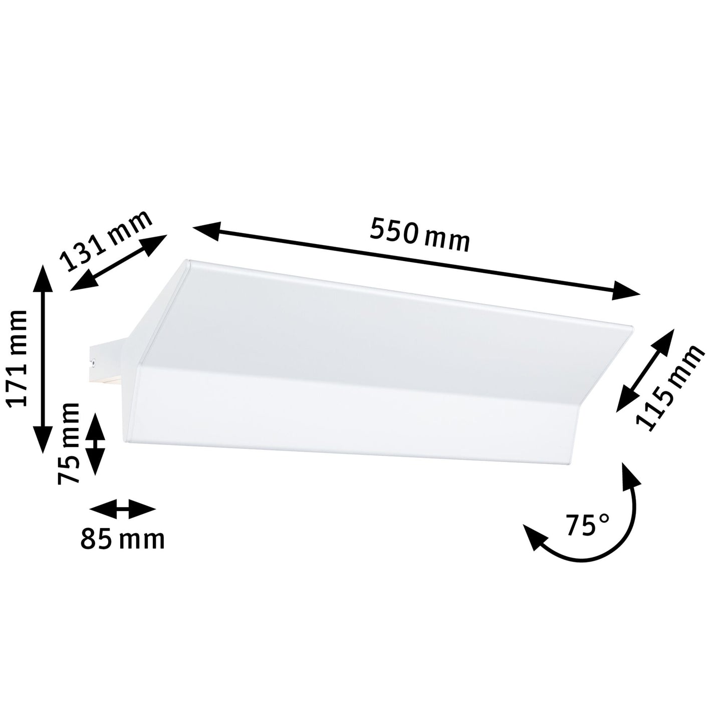 Paulmann LED Wandleuchte Stine Smart Home Zigbee    Tunable White 1.400lm / 410lm 230V 13W dimmbar Weiß matt