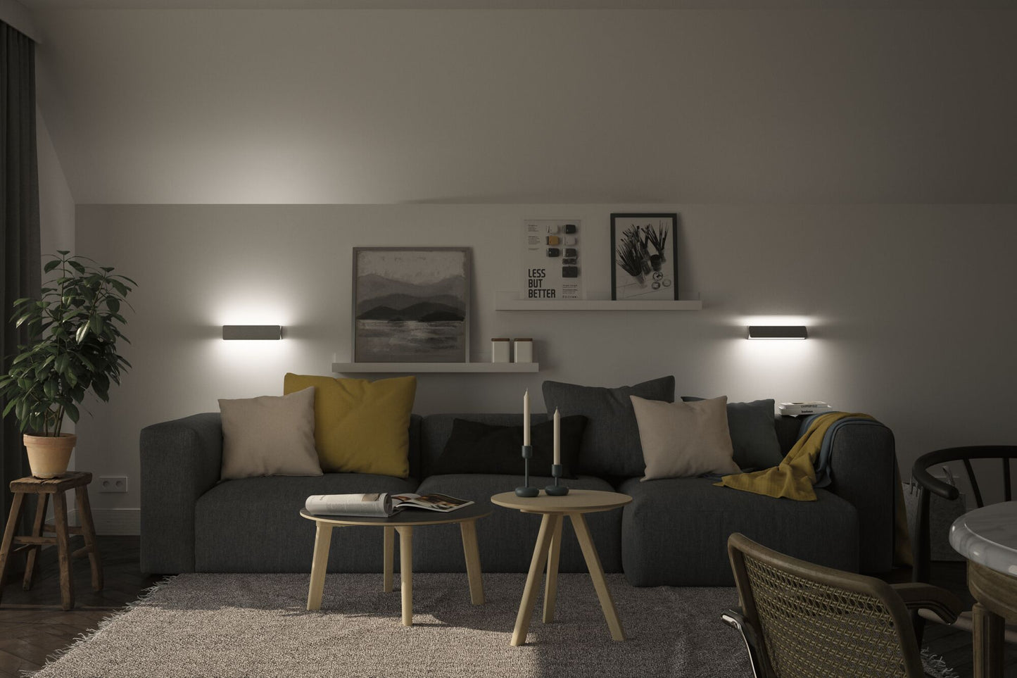Paulmann LED Wandleuchte Katla   2700K 300lm 230V 7W  Alu gebürstet