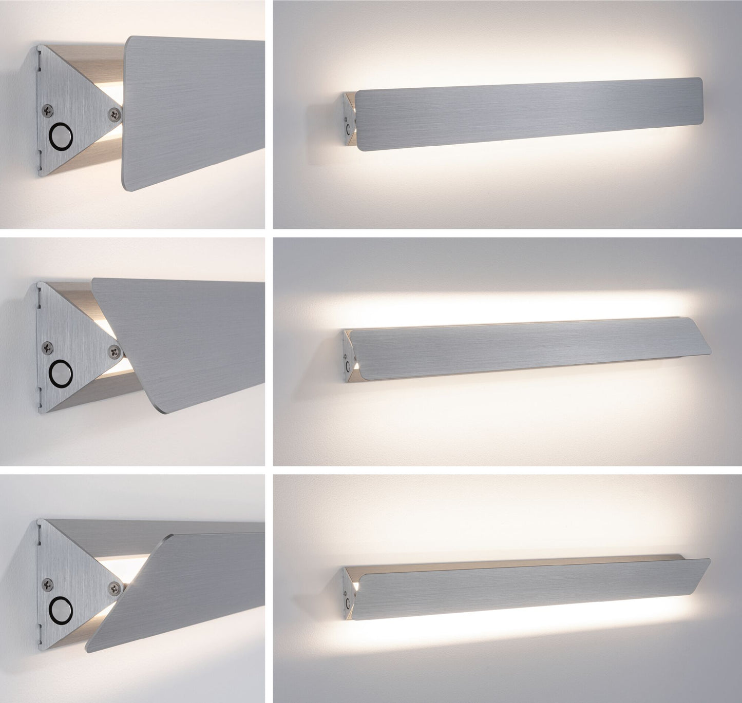 Paulmann LED Wandleuchte Katla   2700K 550lm 230V 12W  Alu gebürstet