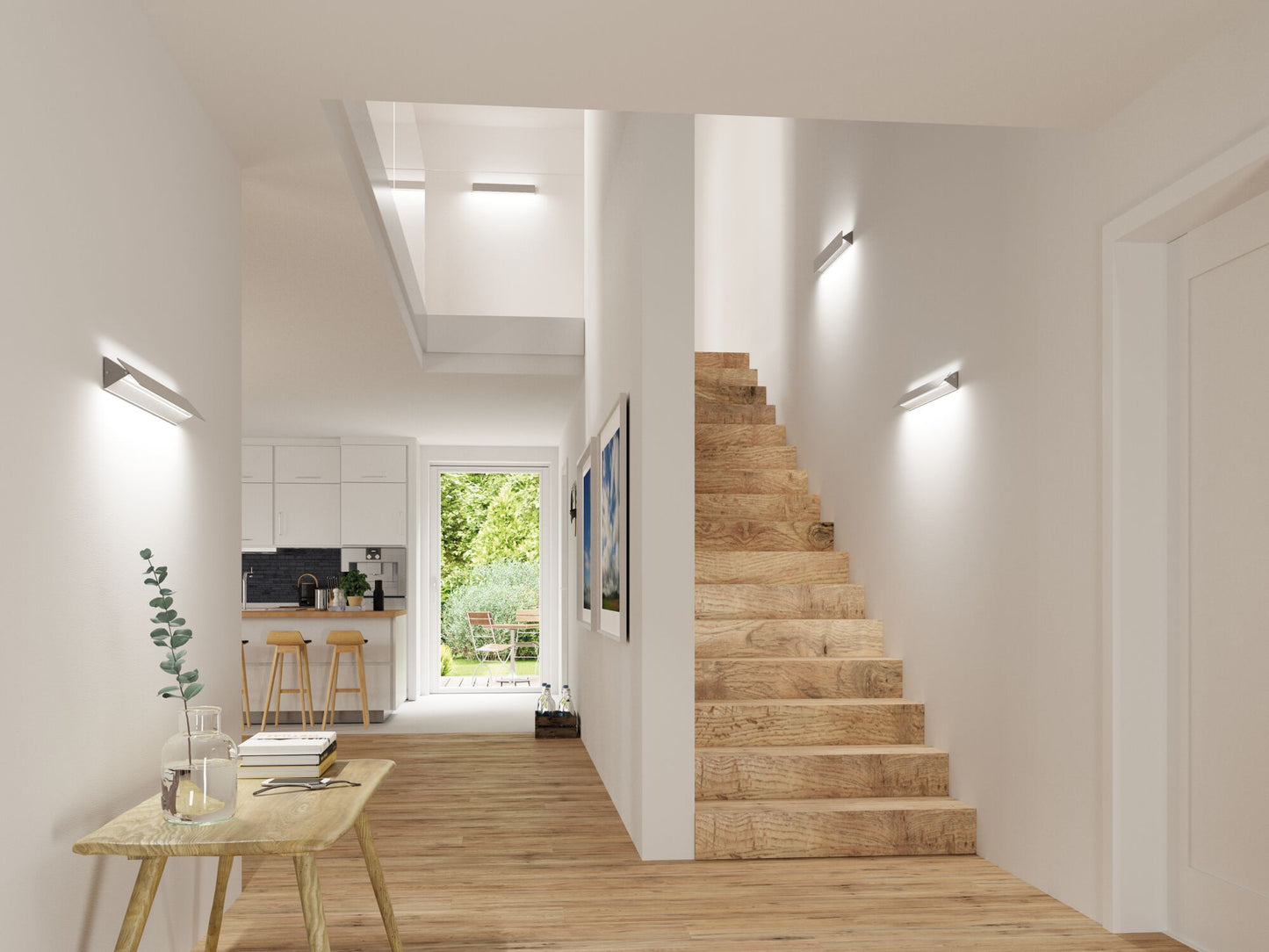 Paulmann LED Wandleuchte Katla   2700K 550lm 230V 12W  Alu gebürstet