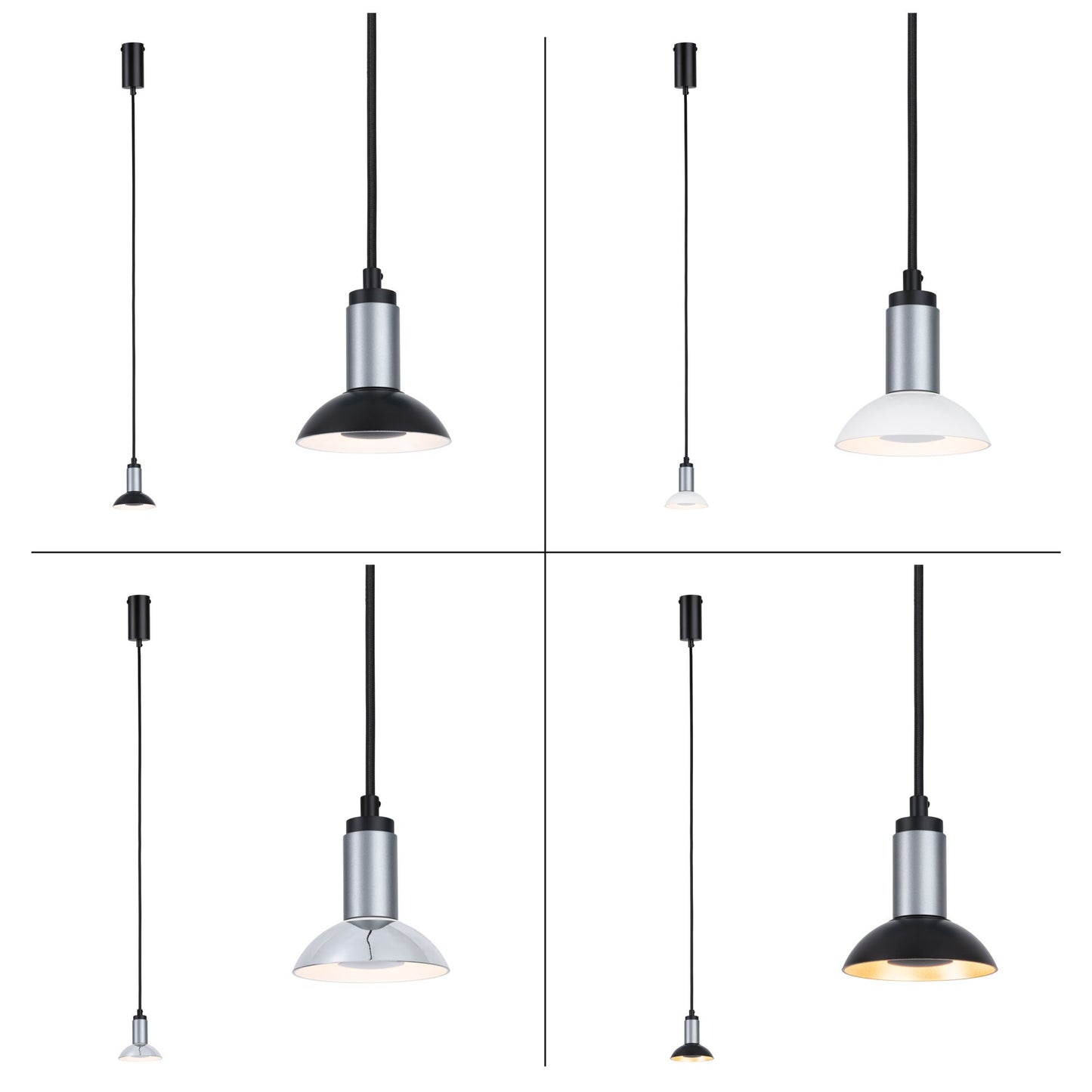 Paulmann Neordic Pendelleuchte Runa GU10   max. 20W Schwarz,Anthrazit