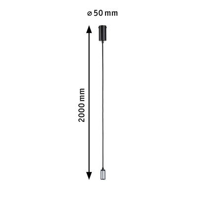 Paulmann Neordic Pendelleuchte Runa GU10   max. 20W Schwarz,Anthrazit