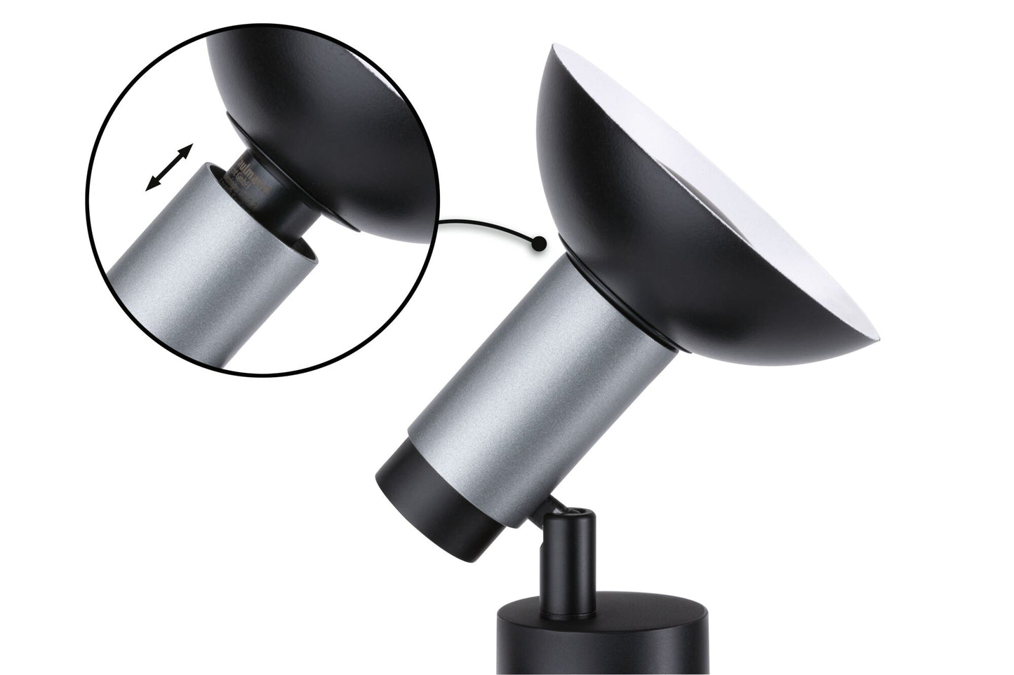 Paulmann Neordic Tisch-/Wandleuchte Runa GU10   max. 20W Schwarz,Anthrazit