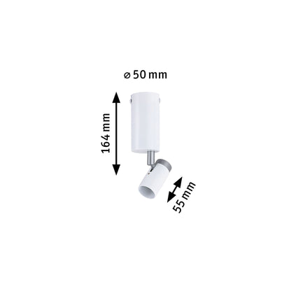 Paulmann Neordic Wand-/Deckenleuchte Runa GU10   230V max. 20W  Weiß,Grau