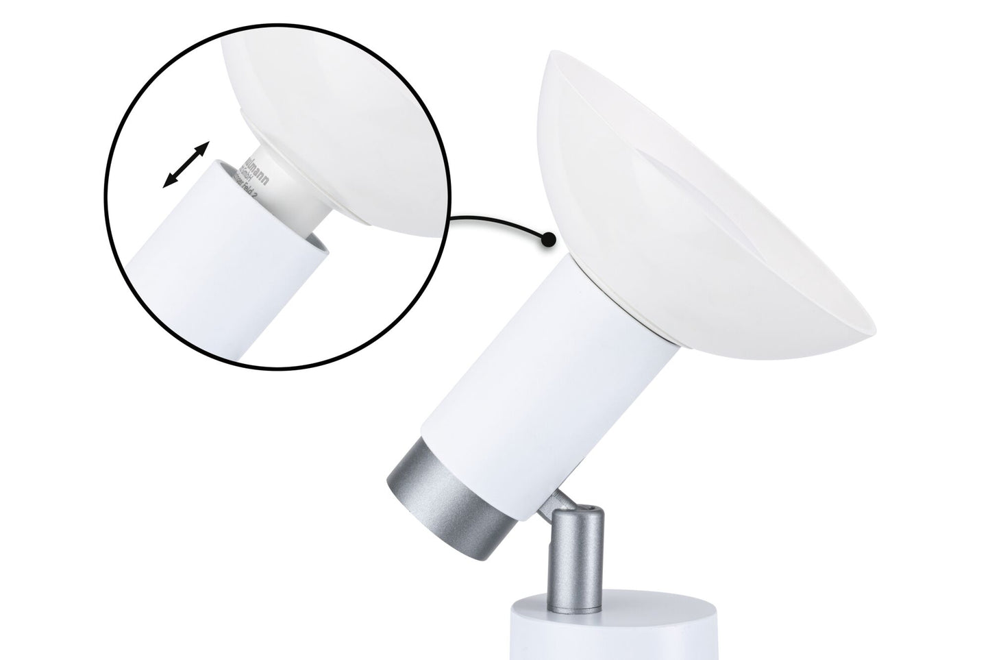 Paulmann Neordic Tisch-/Wandleuchte Runa GU10   max. 20W Weiß,Grau