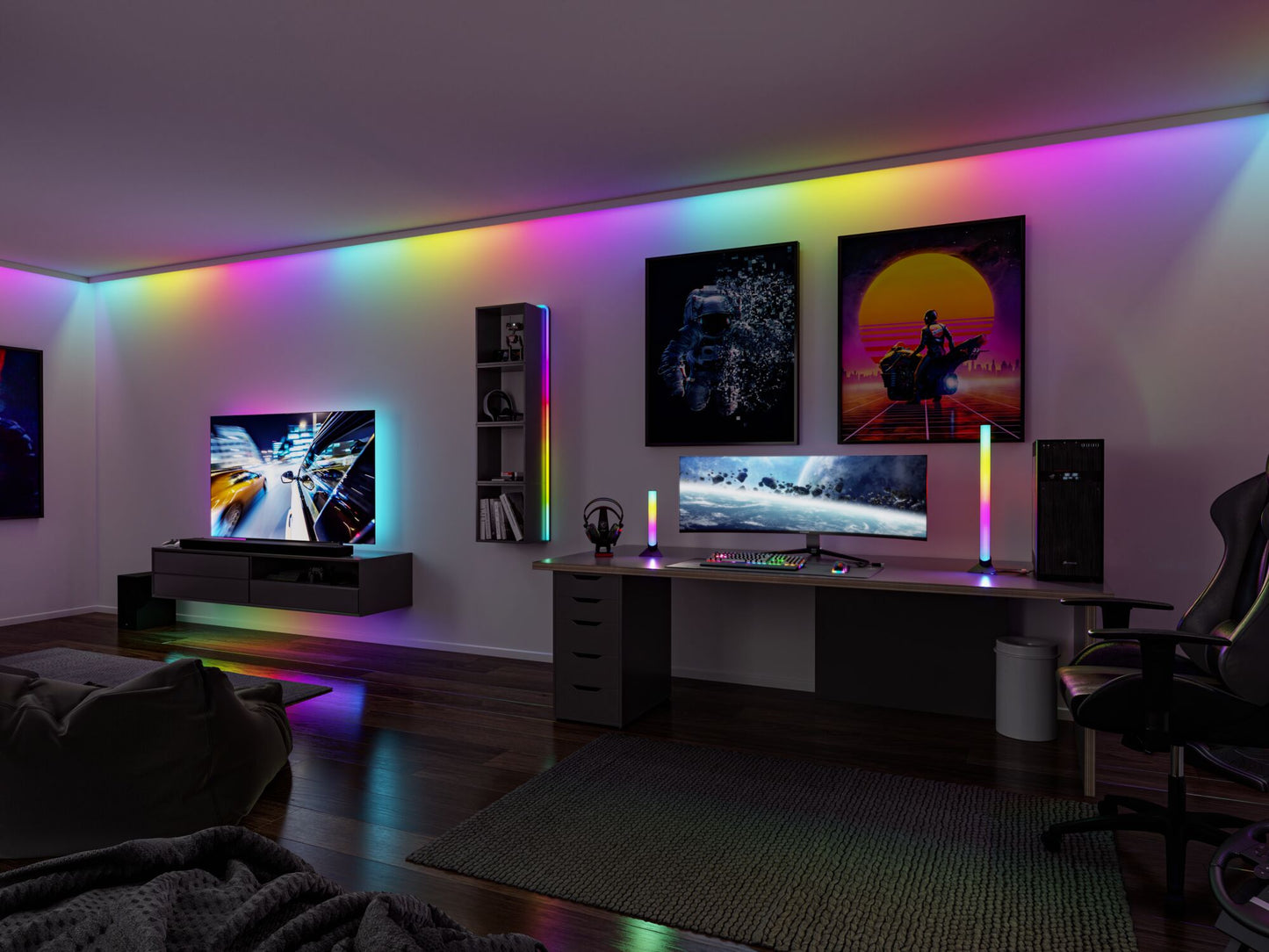 Paulmann EntertainLED LED Schlauch Black Neon 5m   12W  96 LEDs/m RGB+ 24VA
