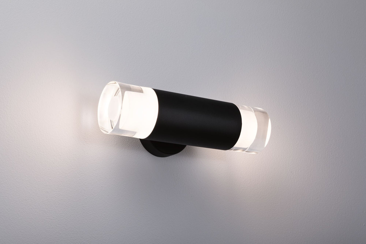 Paulmann Selection Bathroom Wand-/Deckenleuchte Kame IP44  3000K 2x460lm 230V 2x4W  Signalschwarz