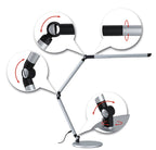 Paulmann LED Schreibtischleuchte FlexBar 3-Step-Dim   White Switch 700lm 9,5W Silber matt