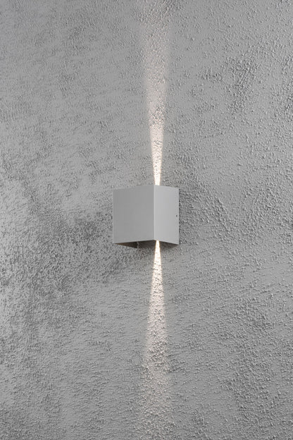 Konstsmide Wandleuchte Cremona High Power LED silbergrau
