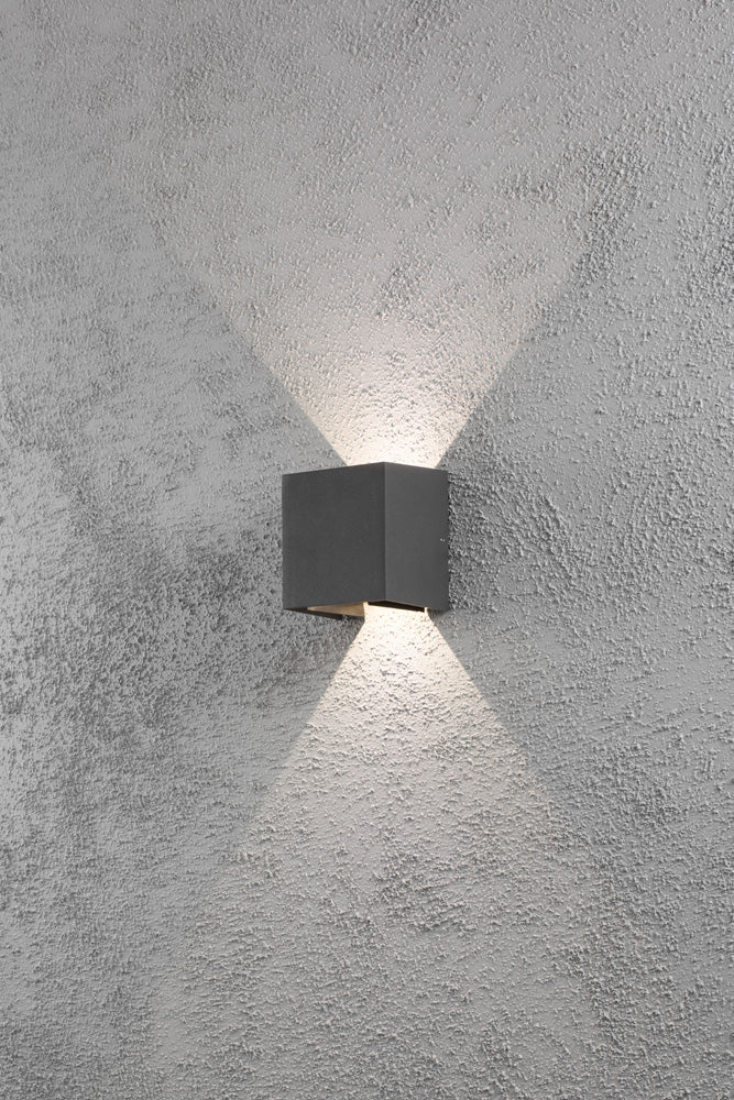 Konstsmide Wandleuchte Cremona High Power LED schwarz