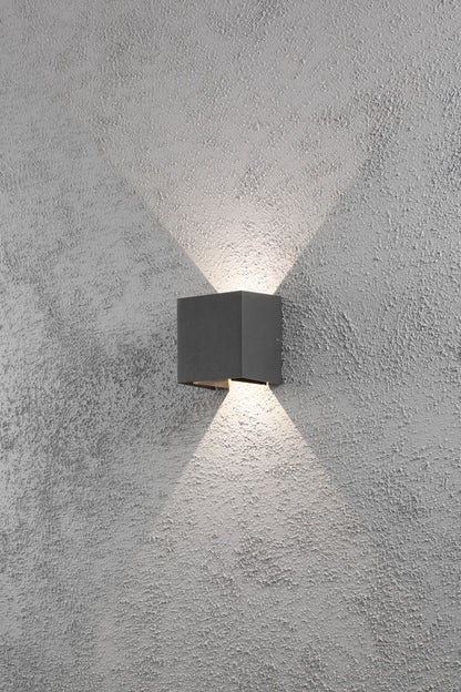 Konstsmide Wandleuchte Cremona High Power LED schwarz